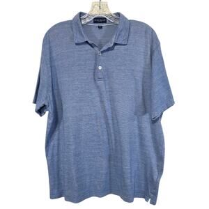 Peter Millar Collection Men Golf Polo Blue Shirt Size Large